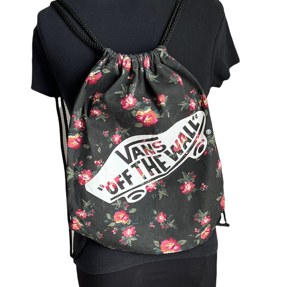 VANS FLORAL DRAWSTRING BACKPACK